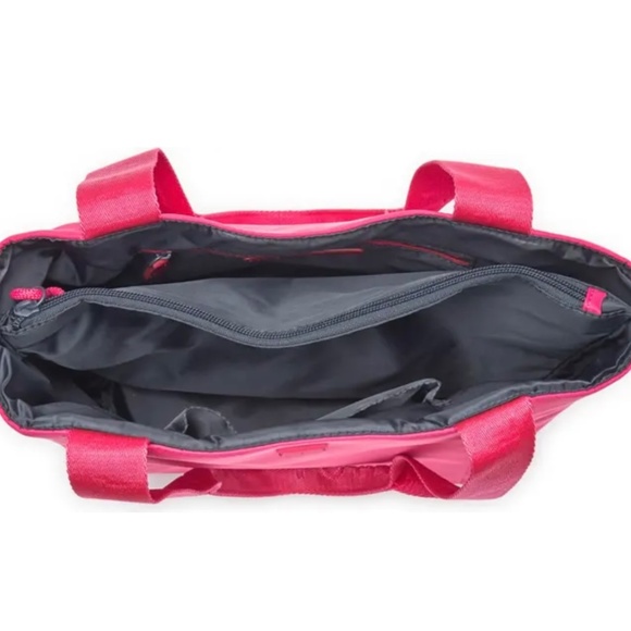 Tommy Hilfiger® Erin II Convertible Shopper w/ Pouch Pink Cherry Print Nylon NEW - Picture 5 of 5